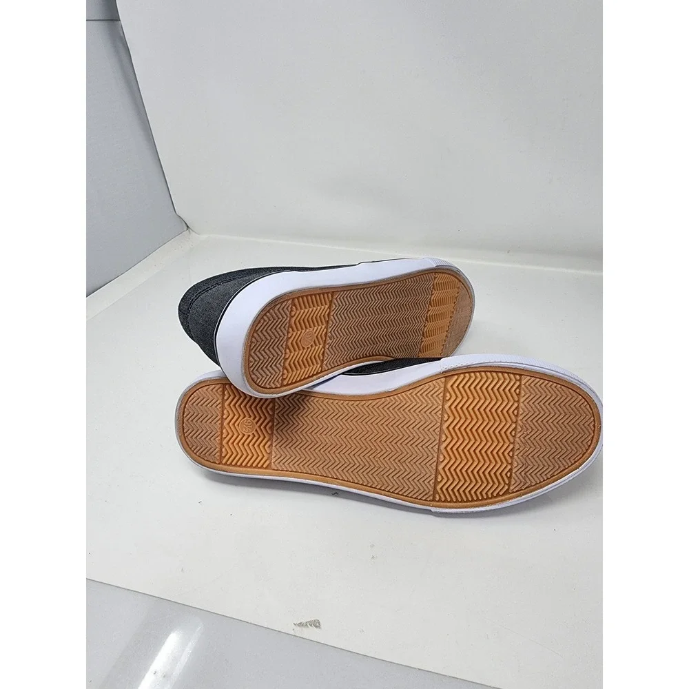 Goodfellow & Co Mens Phillip Slip On Sneakers Gray Canvas Casual Size 9.5